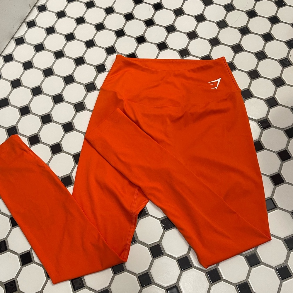 Orange gymshark leggings
